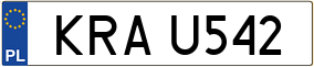 Trailer License Plate